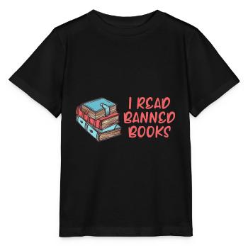 J’ai lu des livres interdits 36 - T-shirt bio MINI CREATOR Stanley/Stella Enfant - noir - Devant - Mikhail (115cm)