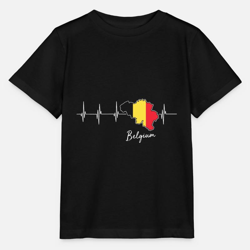 Belgien Europa Geschenkidee - Stanley/Stella Kinder T-Shirt MINI CREATOR  - Schwarz