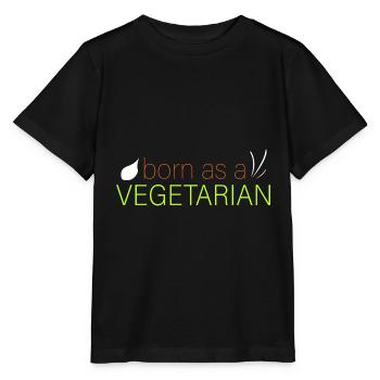 als Vegetarier geboren - Stanley/Stella Kinder T-Shirt MINI CREATOR  - Schwarz - Vorne - Mikhail (115cm)