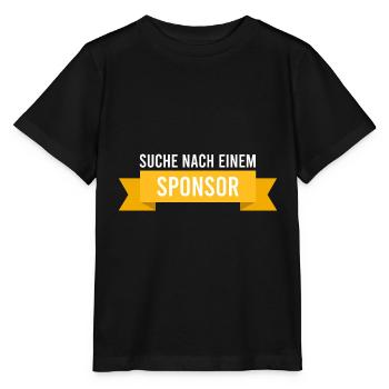 suche nach einem Sponsor - Stanley/Stella Kinder T-Shirt MINI CREATOR  - Schwarz - Vorne - Mikhail (115cm)