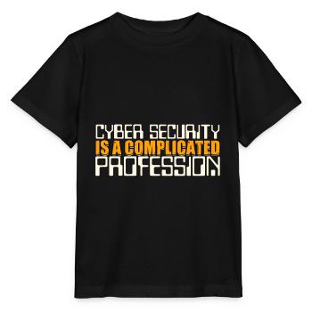 Cybersecurity is complicated cryptography - Stanley/Stella MINI CREATOR Kids’ T-Shirt - black - Front - Mikhail (115cm)