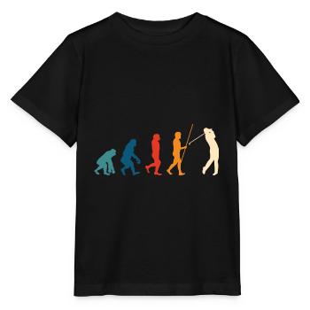 Golf Evolution Golfer Cadeau Clubs de golf - T-shirt bio MINI CREATOR Stanley/Stella Enfant - noir - Devant - Mikhail (115cm)
