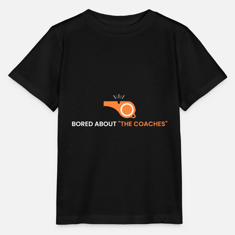 bored about "the coaches" - Stanley/Stella MINI CREATOR Kids’ T-Shirt - black