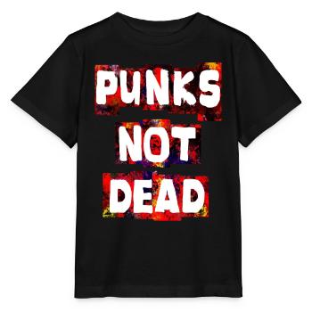 Punks not dead - Stanley/Stella MINI CREATOR Kids’ T-Shirt - black - Front - Mikhail (115cm)