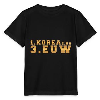 1. KOREA 2. EUW 3. NA - Stanley/Stella Kinder T-Shirt MINI CREATOR  - Schwarz - Vorne - Mikhail (115cm)