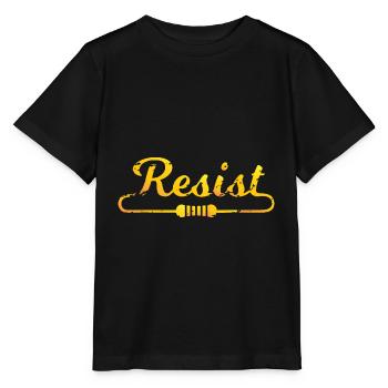resistance - Stanley/Stella MINI CREATOR Kids’ T-Shirt - black - Front - Mikhail (115cm)