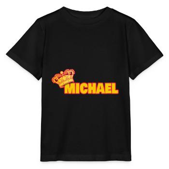 Couronne pour Michael - T-shirt bio MINI CREATOR Stanley/Stella Enfant - noir - Devant - Mikhail (115cm)
