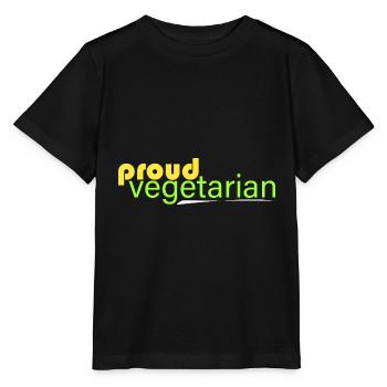 fier végétarien - T-shirt bio MINI CREATOR Stanley/Stella Enfant - noir - Devant - Mikhail (115cm)