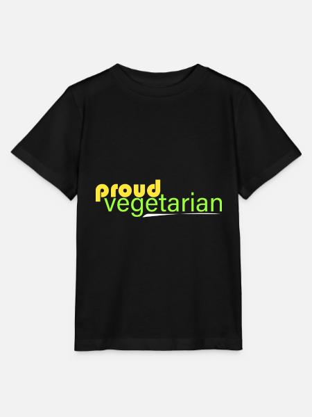 stolzer Vegetarier - Stanley/Stella Kinder T-Shirt MINI CREATOR - Schwarz