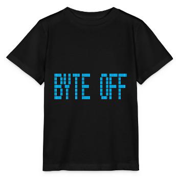 BYTE OFF für einen Informatiker und Programmierer - Stanley/Stella Kinder T-Shirt MINI CREATOR  - Schwarz - Vorne - Mikhail (115cm)