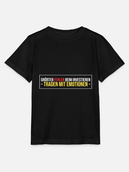 größter Fehler beim investieren - Stanley/Stella Kinder T-Shirt MINI CREATOR - Schwarz
