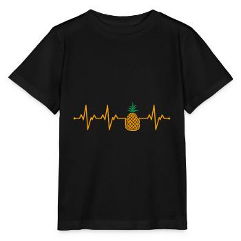 Ananas - Stanley/Stella Kinder T-Shirt MINI CREATOR  - Schwarz - Vorne - Mikhail (115cm)