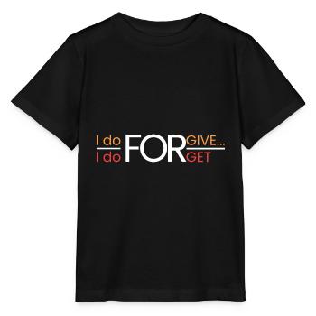 Ich vergebe...ich vergesse - Stanley/Stella Kinder T-Shirt MINI CREATOR  - Schwarz - Vorne - Mikhail (115cm)