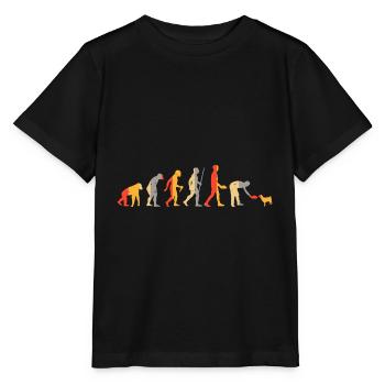 Evolution Hundebesitzer - Stanley/Stella Kinder T-Shirt MINI CREATOR  - Schwarz - Vorne - Mikhail (115cm)