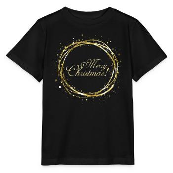 Merry Christmas! - Stanley/Stella MINI CREATOR Kids’ T-Shirt - black - Front - Mikhail (115cm)
