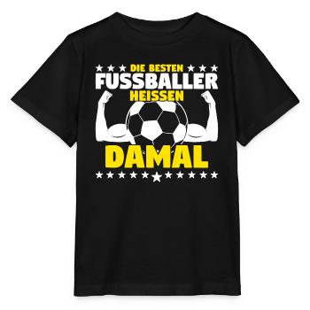 Die besten Fußballer heißen Damal - Stanley/Stella Kinder T-Shirt MINI CREATOR  - Schwarz - Vorne - Mikhail (115cm)