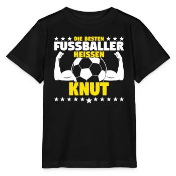 Die besten Fußballer heißen Knut - Stanley/Stella Kinder T-Shirt MINI CREATOR  - Schwarz - Vorne - Mikhail (115cm)