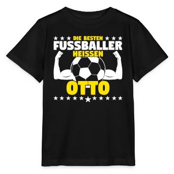 Die besten Fußballer heißen Otto - Stanley/Stella Kinder T-Shirt MINI CREATOR  - Schwarz - Vorne - Mikhail (115cm)