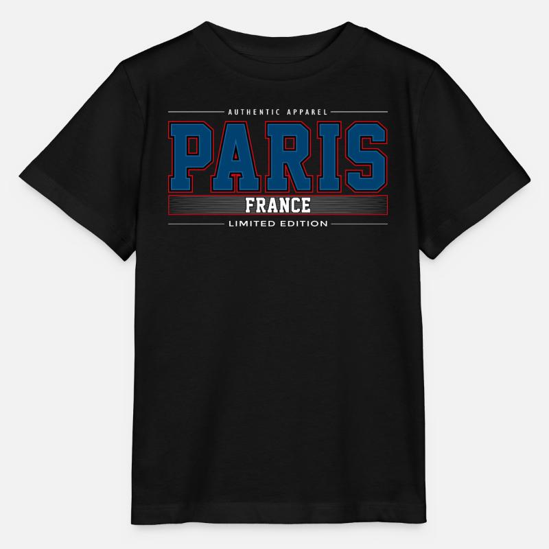 Paris - Stanley/Stella MINI CREATOR Kids’ T-Shirt - black