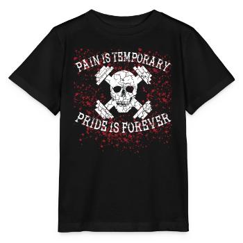 Pain temporary FITNESS shred bodybuilding - Stanley/Stella MINI CREATOR Kids’ T-Shirt - black - Front - Mikhail (115cm)