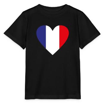 Frankreich - Stanley/Stella Kinder T-Shirt MINI CREATOR  - Schwarz - Vorne - Mikhail (115cm)