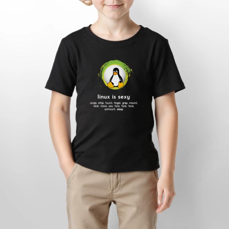 Computer System Penguin Nerd pc inside code admin Stanley/Stella MINI CREATOR Kids’ T-Shirt