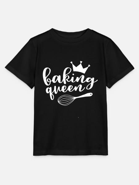 BAKING QUEEN - Stanley/Stella Kinder T-Shirt MINI CREATOR  - Schwarz