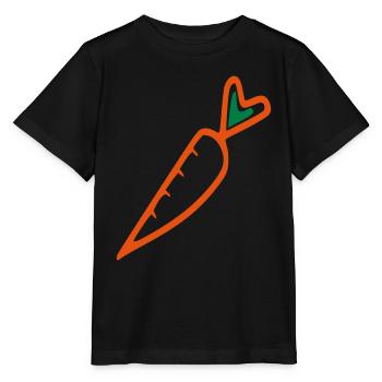 Möhre - Stanley/Stella Kinder T-Shirt MINI CREATOR  - Schwarz - Vorne - Mikhail (115cm)