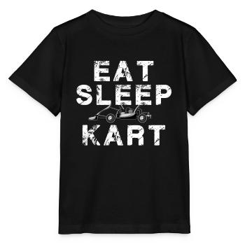 Go Kart Go kart karting Eat Sleep Kart - Stanley/Stella MINI CREATOR Kids’ T-Shirt - black - Front - Mikhail (115cm)