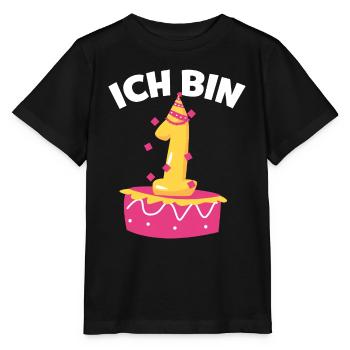 premier anniversaire premier anniversaire un an - T-shirt bio MINI CREATOR Stanley/Stella Enfant - noir - Devant - Mikhail (115cm)