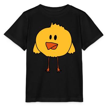 Cute Chick Bird - T-shirt bio MINI CREATOR Stanley/Stella Enfant - noir - Devant - Mikhail (115cm)