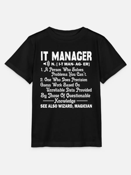 IT Manager IT Manager Definition - Stanley/Stella Kinder T-Shirt MINI CREATOR  - Schwarz