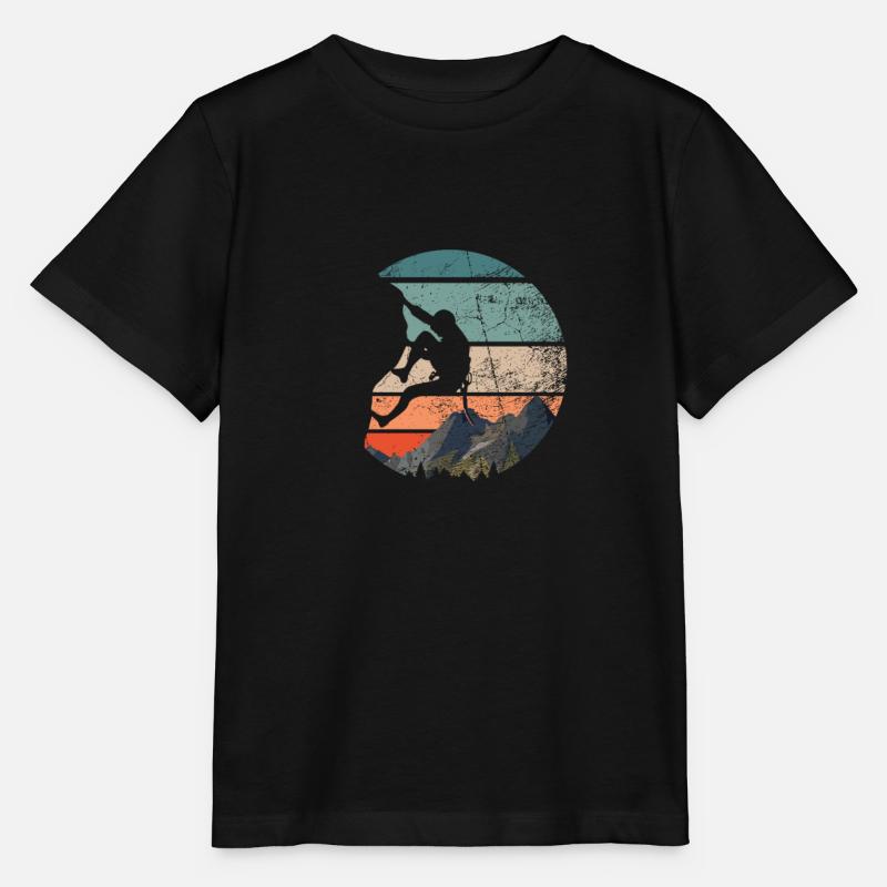 Vintage boulderer boulder gift - Stanley/Stella MINI CREATOR Kids’ T-Shirt - black