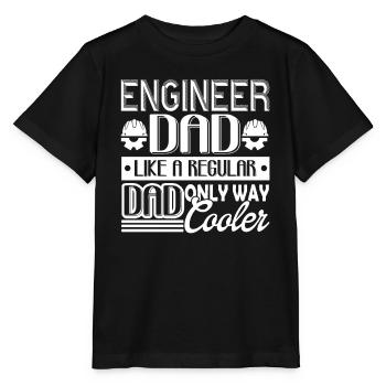 Ingénieur Ingénieur Papa - T-shirt bio MINI CREATOR Stanley/Stella Enfant - noir - Devant - Mikhail (115cm)