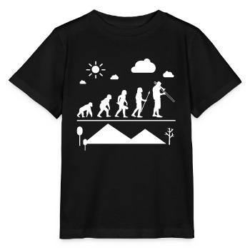 Trombone Trombone Evolution - T-shirt bio MINI CREATOR Stanley/Stella Enfant - noir - Devant - Mikhail (115cm)
