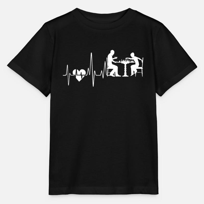 Schach Schach Herzschlag - Stanley/Stella Kinder T-Shirt MINI CREATOR - Schwarz