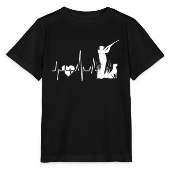Duck hunting Duck hunting Heartbeat - Stanley/Stella MINI CREATOR Kids’ T-Shirt - black - Front - Mikhail (115cm)