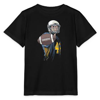 American Football - Stanley/Stella Kinder T-Shirt MINI CREATOR  - Schwarz - Vorne - Mikhail (115cm)