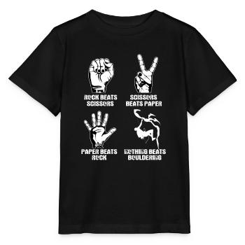 Bouldern - Stanley/Stella Kinder T-Shirt MINI CREATOR  - Schwarz - Vorne - Mikhail (115cm)