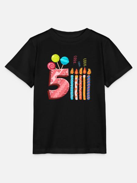 5. Geburtstag - Stanley/Stella Kinder T-Shirt MINI CREATOR  - Schwarz
