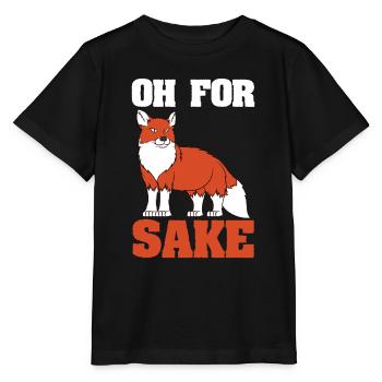 Déclaration drôle de Fox - Oh pour l'amour de Fox - T-shirt bio MINI CREATOR Stanley/Stella Enfant - noir - Devant - Mikhail (115cm)