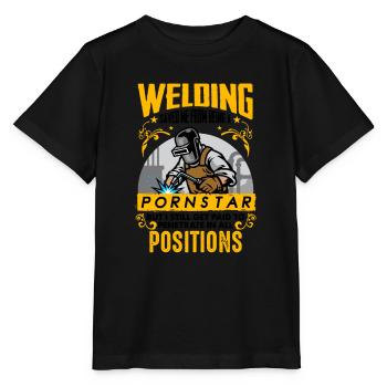Welding Saved Me Funny welder gift - Stanley/Stella MINI CREATOR Kids’ T-Shirt - black - Front - Mikhail (115cm)