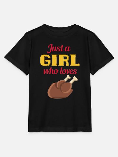 maedchen liebt huhn - Stanley/Stella Kinder T-Shirt MINI CREATOR  - Schwarz