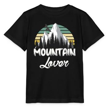 Mountain lovers - Stanley/Stella MINI CREATOR Kids’ T-Shirt - black - Front - Mikhail (115cm)