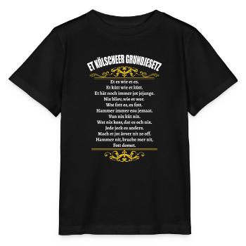 Kölner Grundgesetz bytheManzanita´s - Stanley/Stella Kinder T-Shirt MINI CREATOR  - Schwarz - Vorne - Mikhail (115cm)