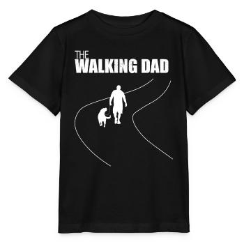 The Walking Dad Labrador - T-shirt bio MINI CREATOR Stanley/Stella Enfant - noir - Devant - Mikhail (115cm)