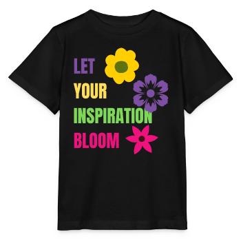 Let your Inspiration Bloom - Stanley/Stella Kinder T-Shirt MINI CREATOR  - Schwarz - Vorne - Mikhail (115cm)