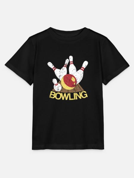 Bowling - Stanley/Stella Kinder T-Shirt MINI CREATOR  - Schwarz