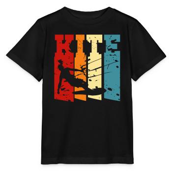 Kiteboarding - Kitesurfer - Stanley/Stella Kinder T-Shirt MINI CREATOR  - Schwarz - Vorne - Mikhail (115cm)