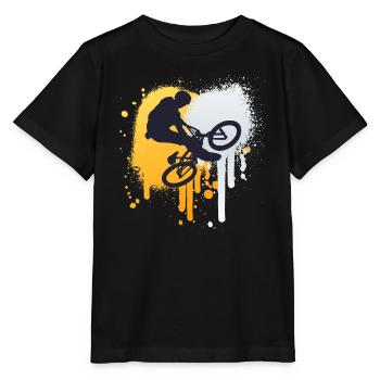 BmX Freestyle Teen Bike - Stanley/Stella MINI CREATOR Kids’ T-Shirt - black - Front - Mikhail (115cm)
